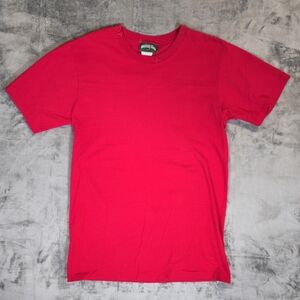 Vintage Beaver Canoe Red Pocket T Shirt Size Small
